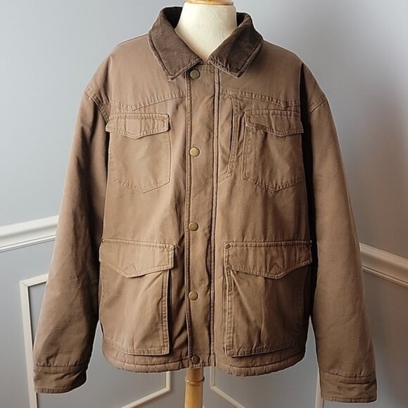 WRANGLER Hero Men's Chocolate‎ Brown Sherpa Lined Western Field Barn Jacket XXL